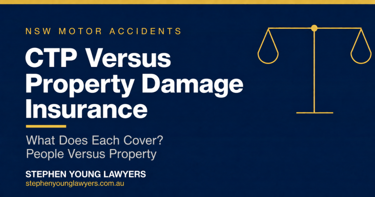 CTP Versus Property Damage Insurance
