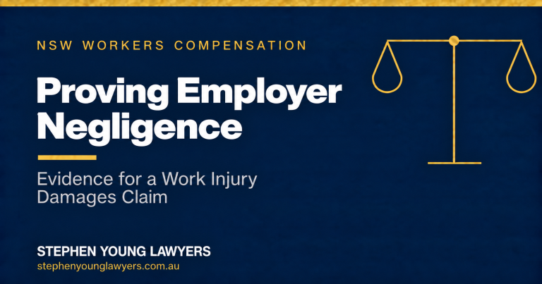 Proving Employer Negligence