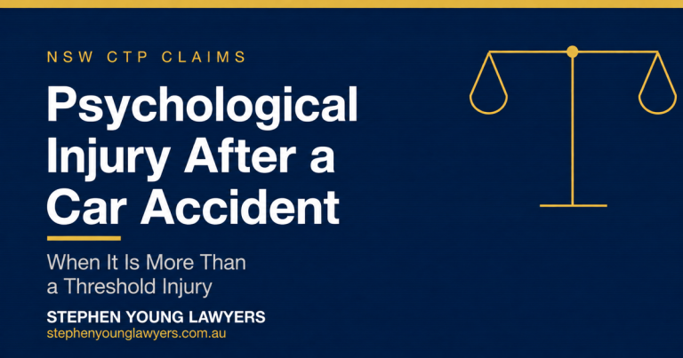 Psychological Injury after Car Accident